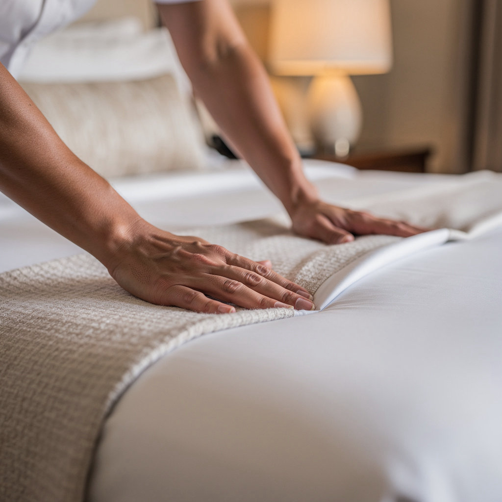 Coast Village Inn comfortable hotel room with quality bedding and amenities in Santa Barbara